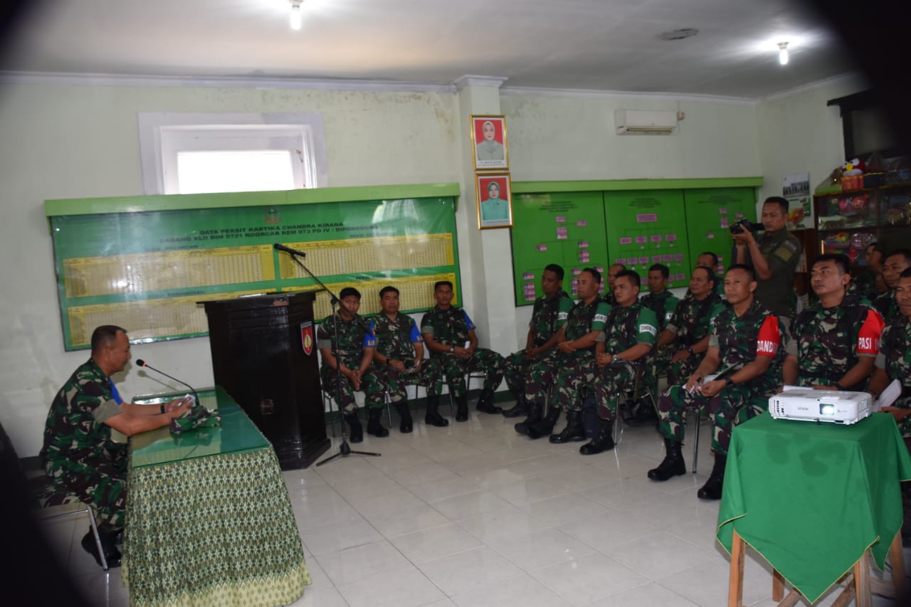 Korem 073/Makutarama Selenggarakan Latihan Posko I Kodim 0721/Blora
